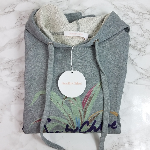 See By Chloe pineapple print gray hoodie - Picture 11 of 11